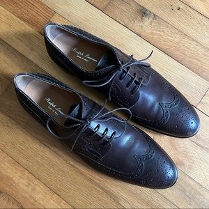 Ralph Lauren Purple Label Brown Wingtip Dress Shoes - Sz 11